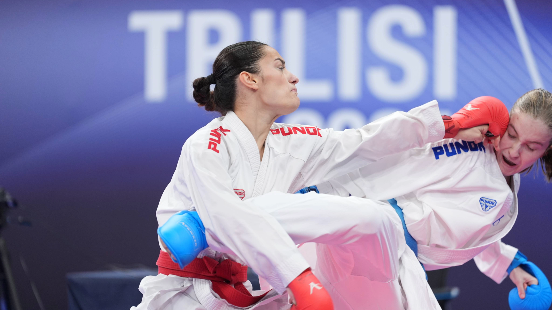 Day 2 of Karate 1-Series A Tbilisi Crowns Karatekas from Iran and Turkiye 