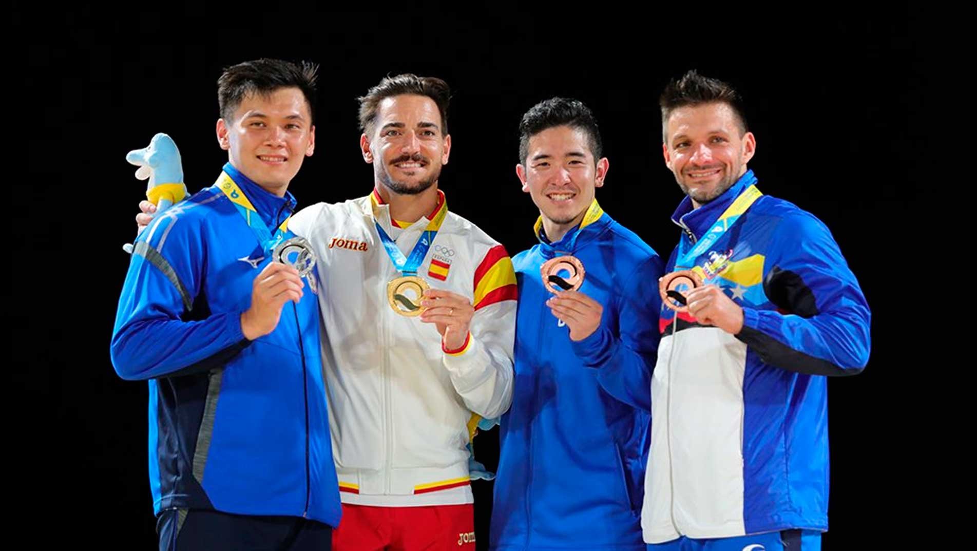 Damian Quintero completes dream day for Spain with Male Kata gold at ANOC World Beach Games