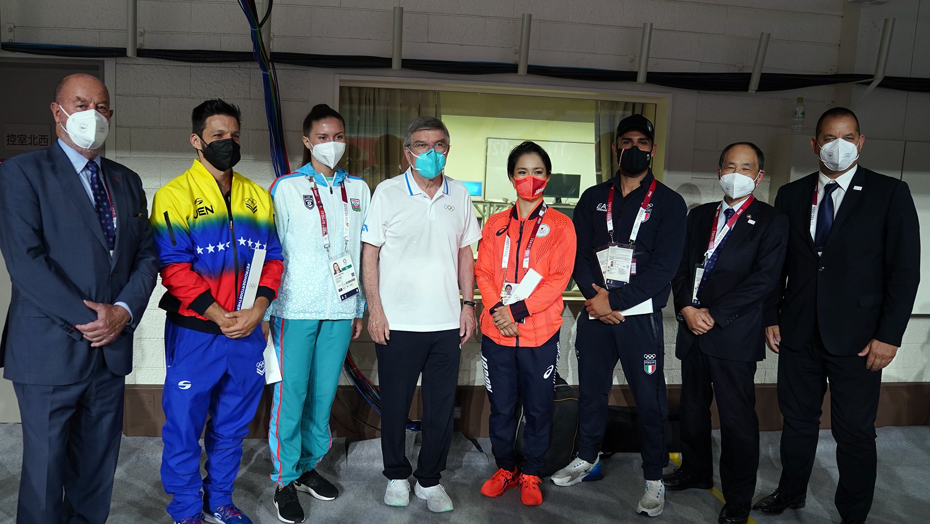 IOC President Thomas Bach visits Karate competition at Nippon Budokan