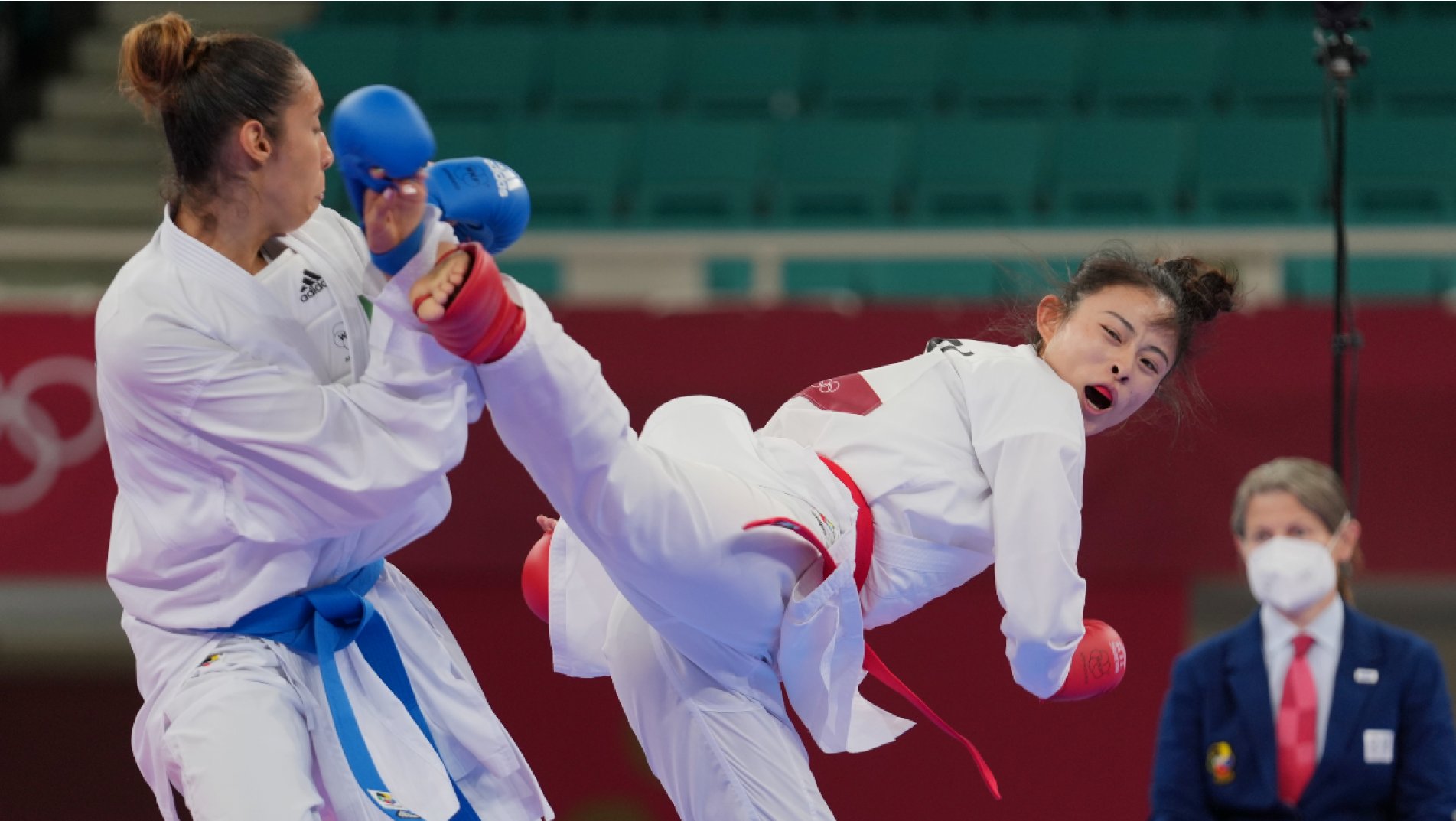 Li Gong and Sajad Ganjzadeh impress on day 2 of Karate at Asian Games