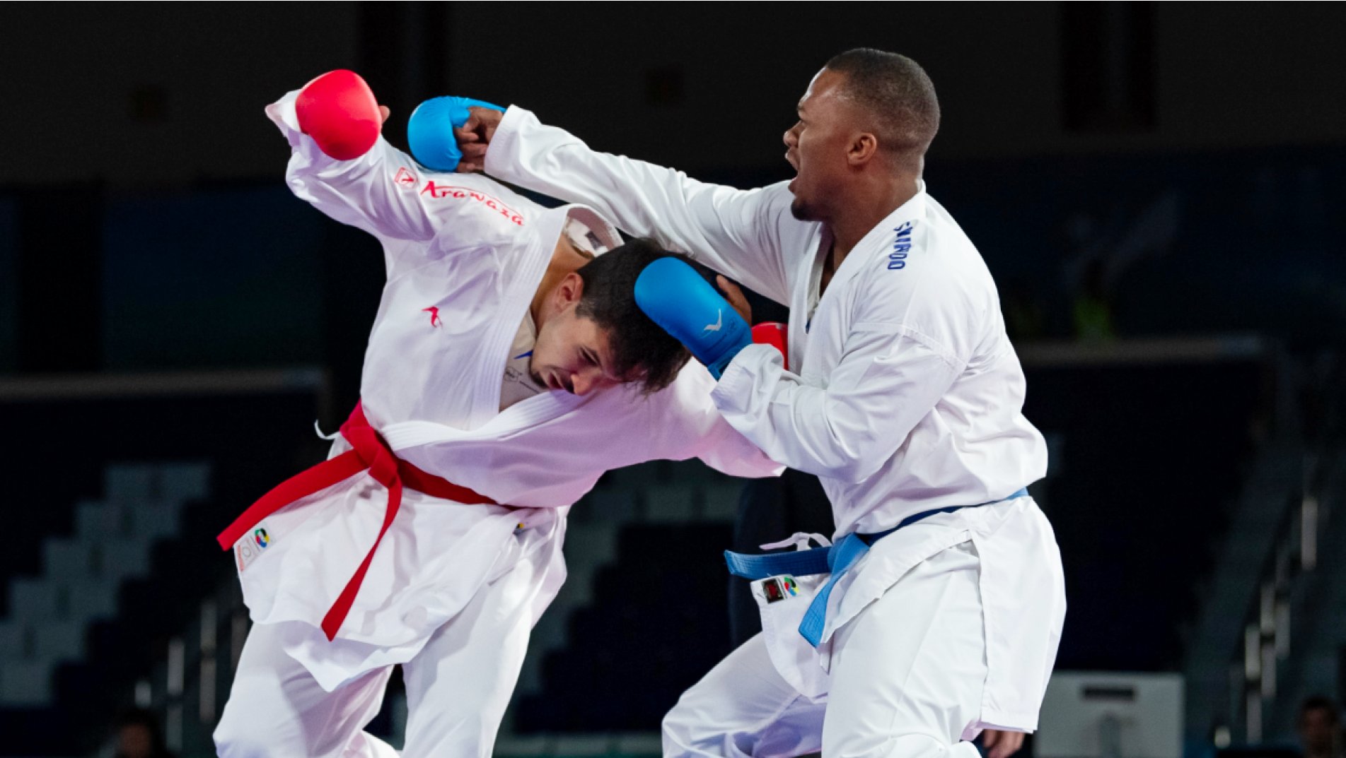 Saudi Arabia celebrate gold in Male Kumite on day 2 of Karate at World Combat Games