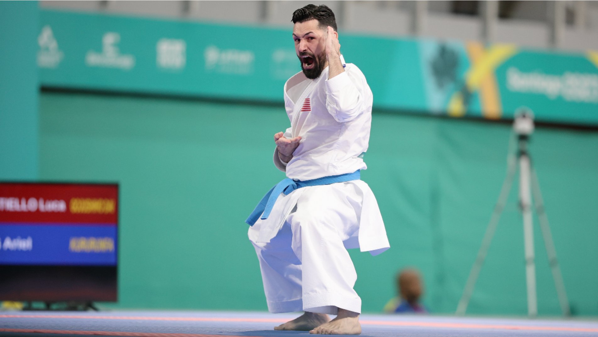 Ariel Torres and Sakura Kokumai lead way to gold on Day 1 of Karate at Pan American Games