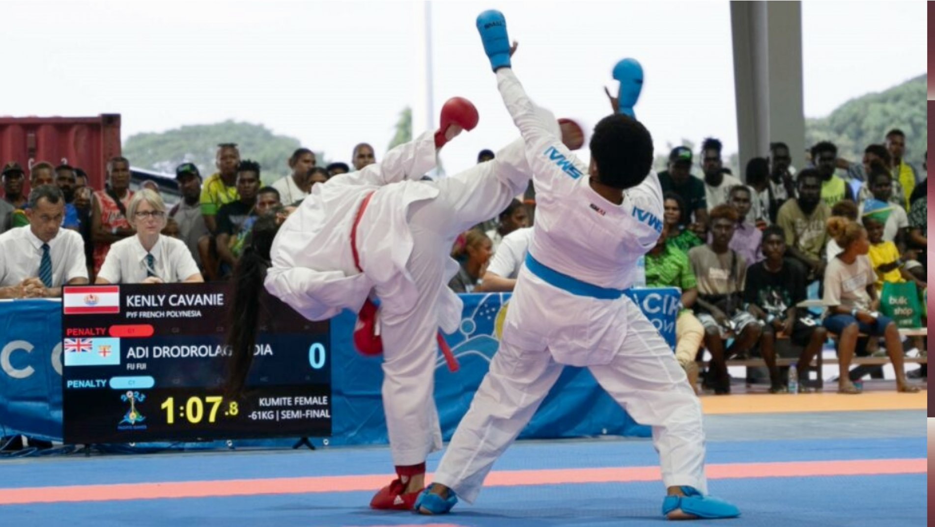 New Caledonia dominate day 1 of Karate at Pacific Games