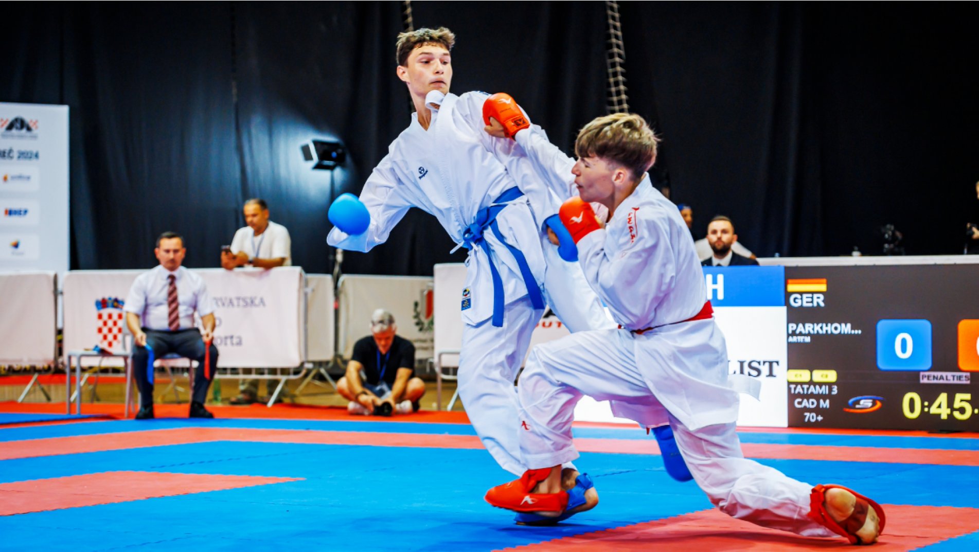 Thrilling Performances Highlight Day 3 of Karate 1-Youth League in Porec