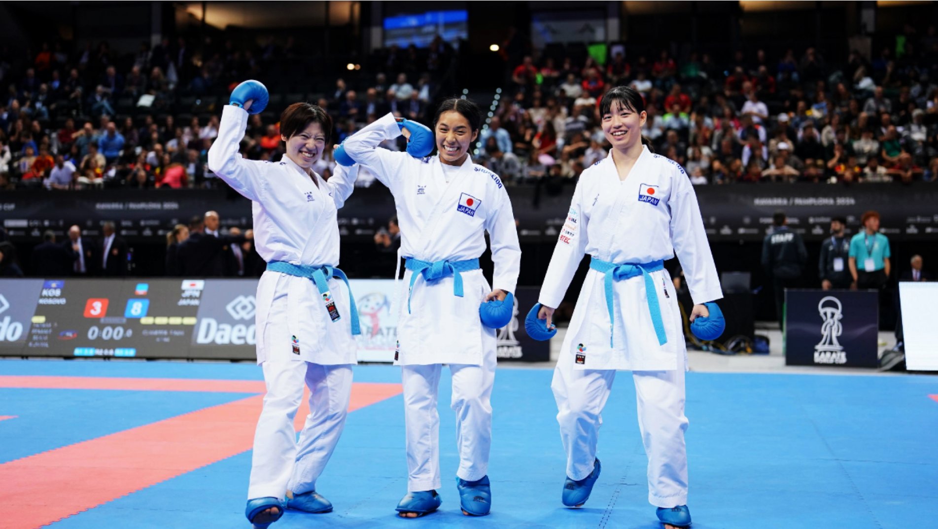 History Made in Pamplona as Finalists Set After Thrilling Day at Karate World Cup